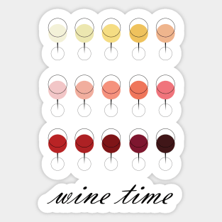 Wine Time Sticker